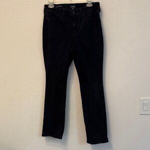 NYDJ Women's Marilyn Straight Leg Black Jeans